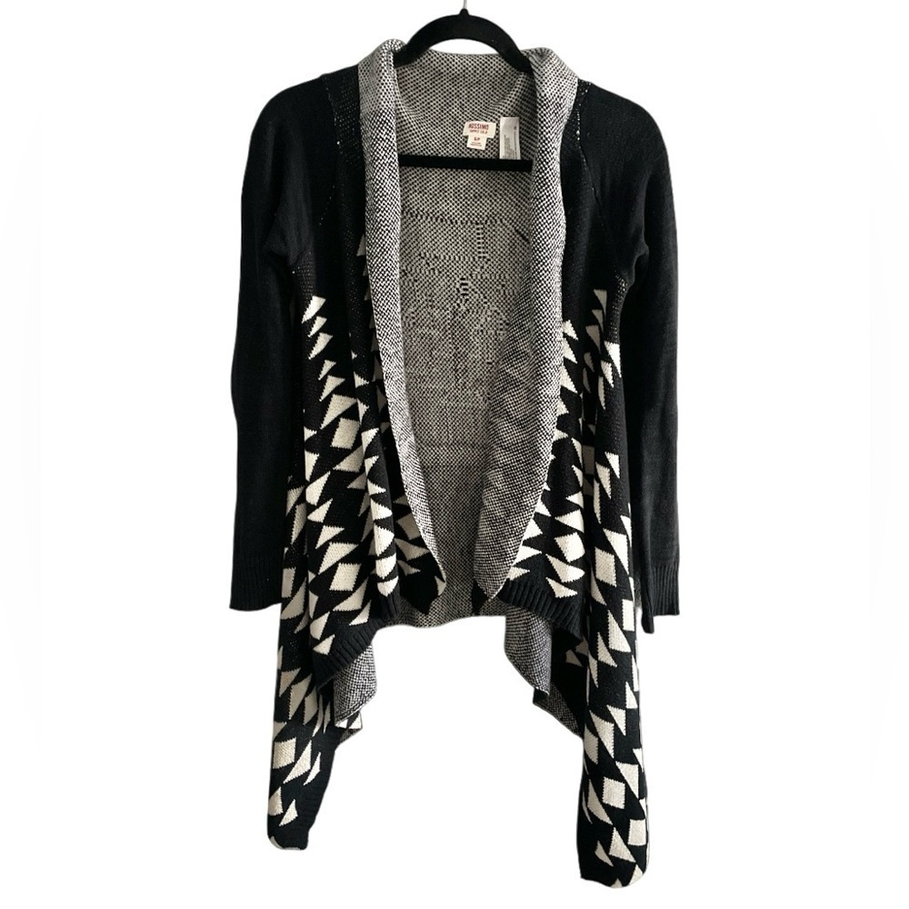 Mossimo Boho Drape Open Cardigan Sweater Women’s S/P Southwest Print Cotton